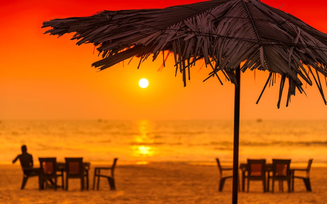 Tropical sunny beach party